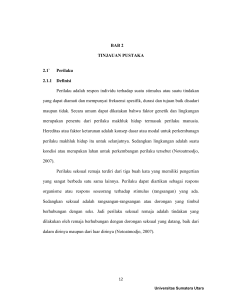 BAB 2 TINJAUAN PUSTAKA 2.1` Perilaku 2.1.1 Definisi Perilaku