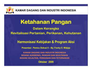 Ketahanan Pangan - Kadin Indonesia