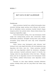 bat kayu vs bat aluminium