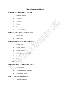 Materi Rangkaian Listrik