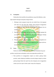 61 BAB V PENUTUP 5.1 Kesimpulan Berdasarkan hasil penelitian