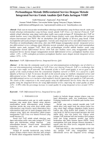 Perbandingan Metode Differentiated Service