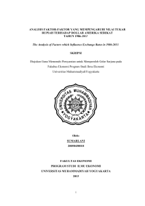 i ANALISIS FAKTOR-FAKTOR YANG MEMPENGARUHI NILAI