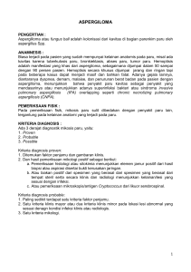 aspergiloma - Program Spesialis Pulmonologi dan Ilmu Kedokteran