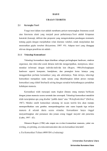 Universitas Sumatera Utara BAB II URAIAN TEORITIS 2.1 Kerangka