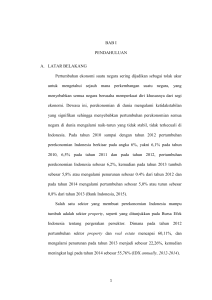 BAB I PENDAHULUAN A. LATAR BELAKANG Pertumbuhan