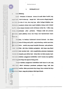 A. Latar Belakang Kredit Perhankan di Indonesia dewasa ini