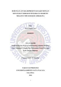 Hubungan antara Representasi Sakit dengan Kepatuhan terhadap
