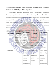 Informasi Keuangan dan Keputusan Keuangan perusahaan