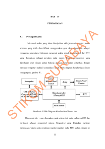 33 BAB IV PEMBAHASAN 4.1 Perangkat Keras Informasi waktu