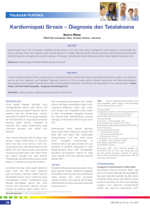 Kardiomiopati Sirosis – Diagnosis dan Tatalaksana