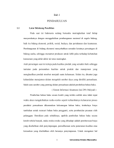 Bab 1 PENDAHULUAN - Repository Maranatha