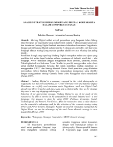 ANALISIS STRATEGI BERSAING GUDANG DIGITAL YOGYAKARTA