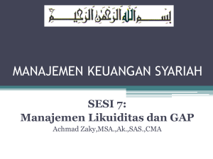 manajemen keuangan syariah - Akuntansi dan Keuangan Syariah