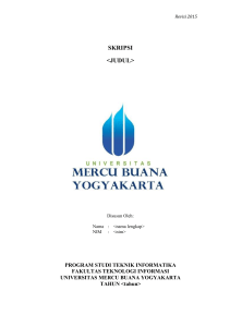 skripsi  - Universitas Mercu Buana Yogyakarta