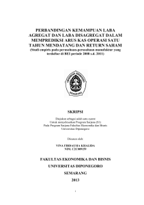 perbandingan kemampuan laba agregat dan laba