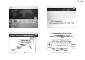 pengelolaan proyek sistem informasi pengelolaan