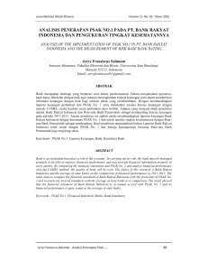 analisis penerapan psak no.1 pada pt. bank - E