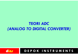 teori adc (analog to digital converter)