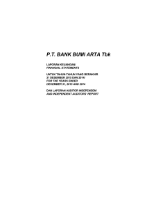 P.T. BANK BUMI ARTA Tbk