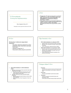 E-Government - Rino A Nugroho