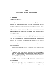 BAB II LANDASAN TEORI , KERANGKA PIKIR DAN HIPOTESIS 2.1