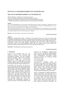 penggunaan dexmedetomidine pada neurotrauma