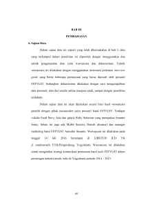 BAB III PEMBAHASAN A. Sajian Data Dalam