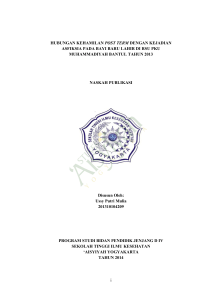 i HUBUNGAN KEHAMILAN POST TERM DENGAN KEJADIAN