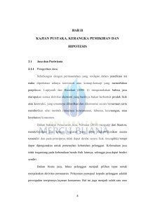 BAB II KAJIAN PUSTAKA, KERANGKA PEMIKIRAN DAN HIPOTESIS