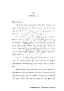 1 BAB I PENDAHULUAN 1.1.Latar belakang Banyak fungi patogen