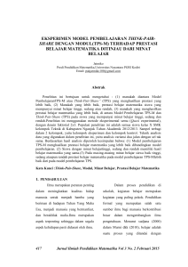 eksperimen model pembelajaran think-pair