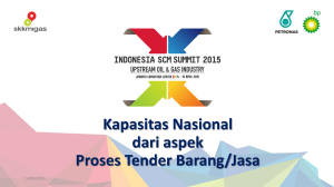 Kapasitas Nasional dari aspek Proses Tender