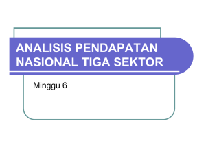 analisis pendapatan nasional tiga sektor