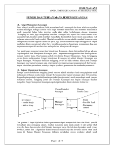 fungsi dan tujuan manajemen keuangan