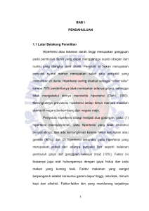 Studi Epidemiologi Penderita Hipertensi di Dusun Gesing Desa