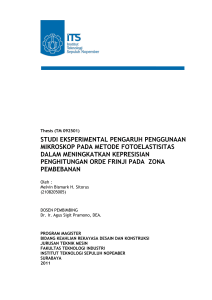 studi eksperimental pengaruh penggunaan mikroskop pada metode