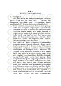 65 BAB V KESIMPULAN DAN SARAN 5.1 Kesimpulan