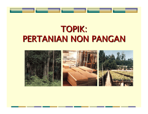 topik: pertanian non pangan