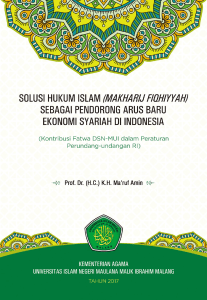 Kontribusi Fatwa DSN-MUI dalam Peraturan Perundang