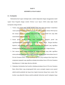 BAB VI KESIMPULAN DAN SARAN 6.1. Kesimpulan Berdasarkan