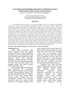 analisis faktor risiko kejadian infeksi saluran