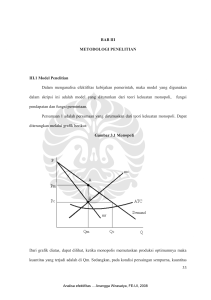 33 BAB III METODOLOGI PENELITIAN III.1 Model Penelitian Dalam