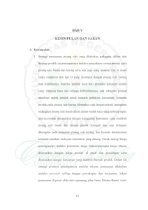 BAB V KESIMPULAN DAN SARAN