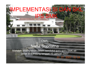 implementasi si dan skl ips smk