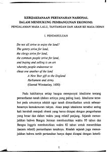 Kebijaksanaan Pertahanan Nasional dalam Mendukung