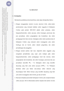 VI. PENUTUP 6.1. Kesimpulan Berdasarkan