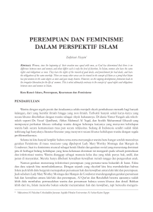 perempuan dan feminisme dalam perspektif islam