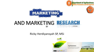 marketing and marketing research