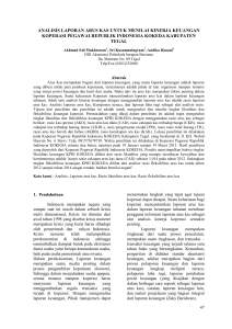 analisis laporan arus kas untuk menilai kinerja